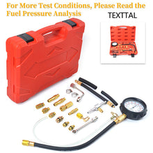 Load image into Gallery viewer, TEXTTAL Universal Fuel Pressure Tester Kit, for All Fuel Injection Systems Tester and Most Cars and Trucks World Wide