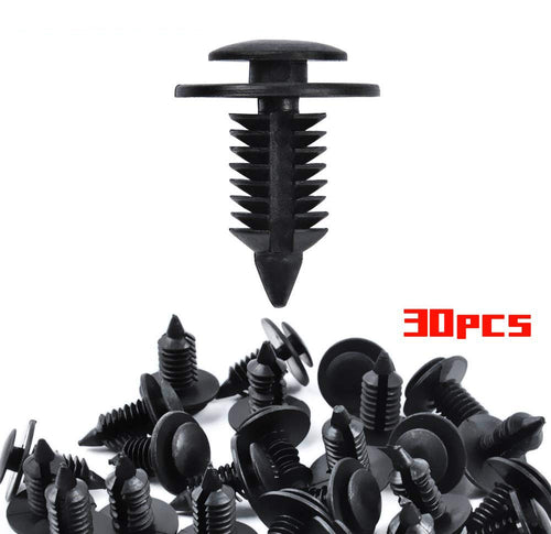 TEXTTAL 30PCS Interior Door Panel Clip, Fasteners Retainer Clips for Ford All Models 1985-, Replace OEM: N805155-S 6505878-AA