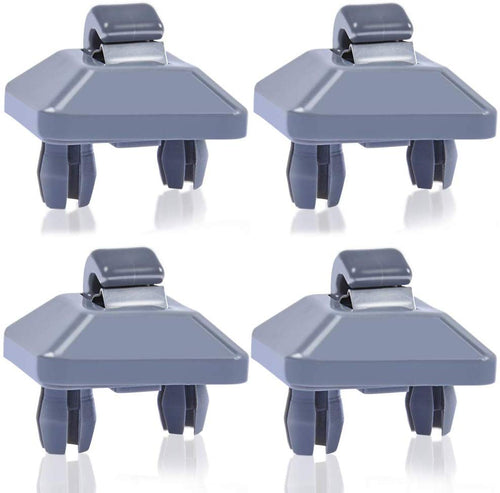 TEXTTAL 4PCS Inner Sun Visor Clips, Car Interior Sunscreen Holder Hook for Audi A1 A3 A4 A5 Q3 Q5 S3 S4 S5 TT, OEM: 8U0857562A