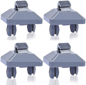 TEXTTAL 4PCS Inner Sun Visor Clips, Car Interior Sunscreen Holder Hook for Audi A1 A3 A4 A5 Q3 Q5 S3 S4 S5 TT, OEM: 8U0857562A